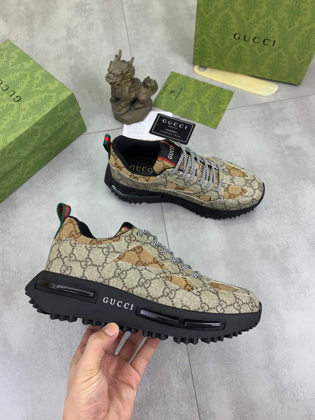 Men's men's shoes 💰P440💰 [New model] (GUCCI) official website's latest 🎁🎁casual and fashionable men's shoes 👟, hot style 💥 style is simple and elegant, exclusive for trendy men. Unique official website's latest brand double G elements Original 👑Gucci decoration, fashionable and generous, the fabric is original frosted calfskin✅Fully imported first-layer pigskin lining, the official website specifies wear-resistant, lightweight original rubber casual outsole, the classic model is taken in real life🎬38-44 3️⃣ colors available